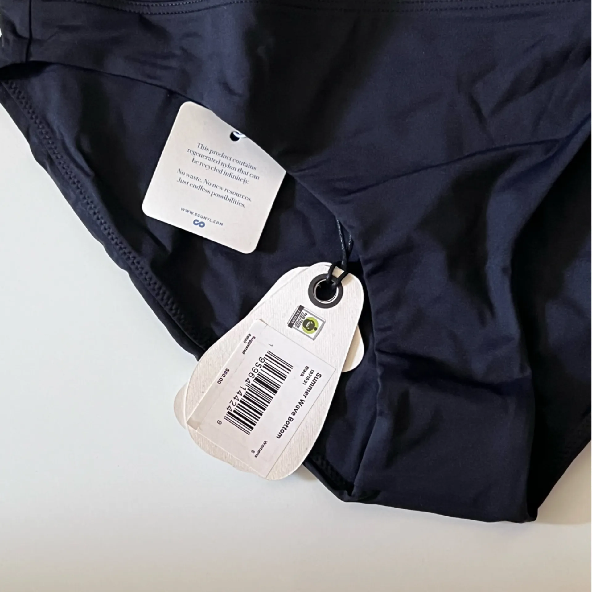 NWT Prana Sumer Wave Black Bikini BOTTOMS - Image 5