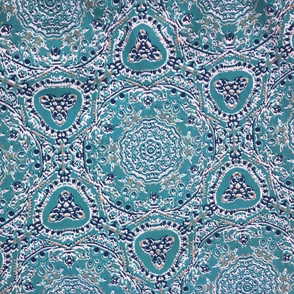 Lord & Taylor NWT Size 8 Blue & White Printed Straight Pencil Skirt - Image 5