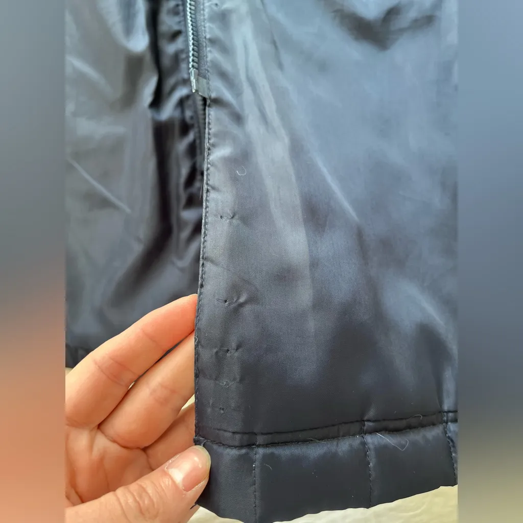 GAP Navy Blue Hooded Long Jacket - Image 4