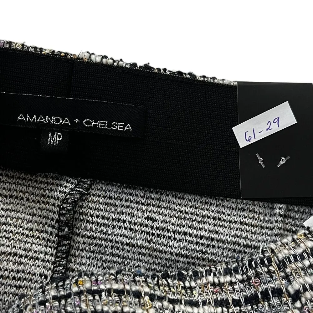 Amnda + Chelsea Multicolor Tweed A-line Skirt Women Petite Sz Medium NWT | 61-29 - Image 3