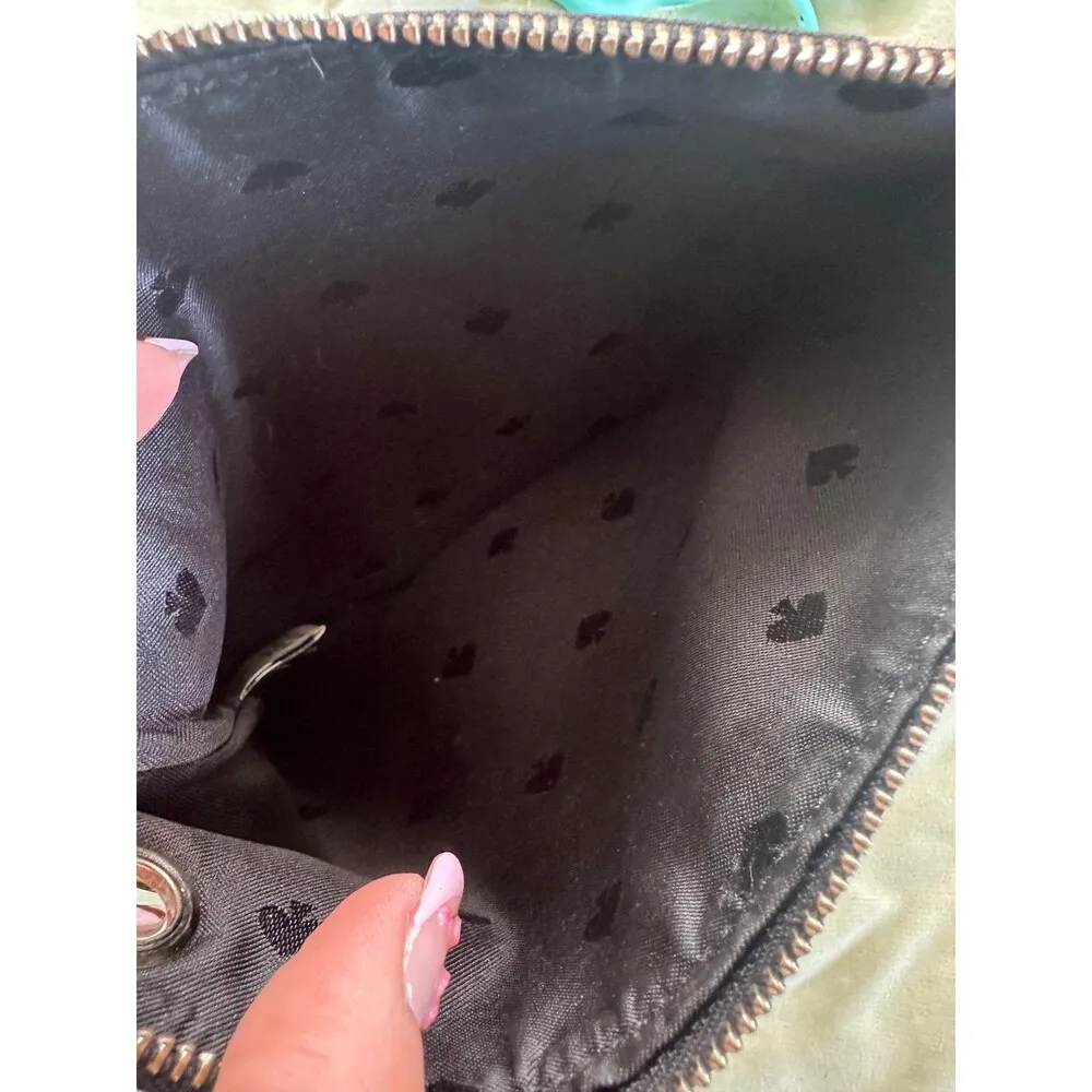 Kate Spade Designer Dawn Dusk Bud Floral Medium Travel Cosmetic Zipper Pouch - Image 4