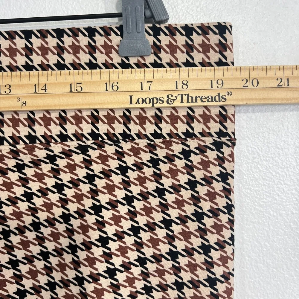 Torrid Pocket Pixie Skinny Studio Luxe Ponte High Rise Pant 2R Houndstooth Plaid - Image 10