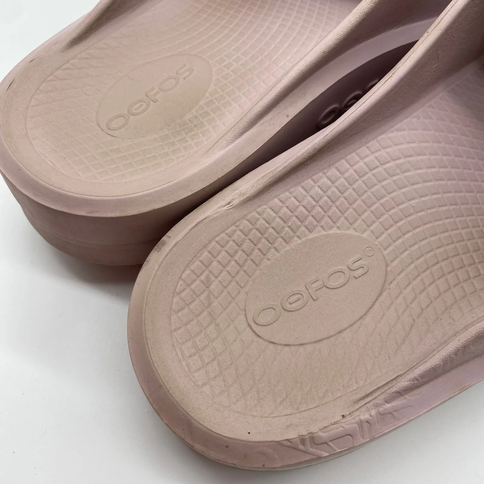 Oofos Pink Purple Platform Slides Comfort Orthopedic Recovery Women size 10 / 41 - Image 5