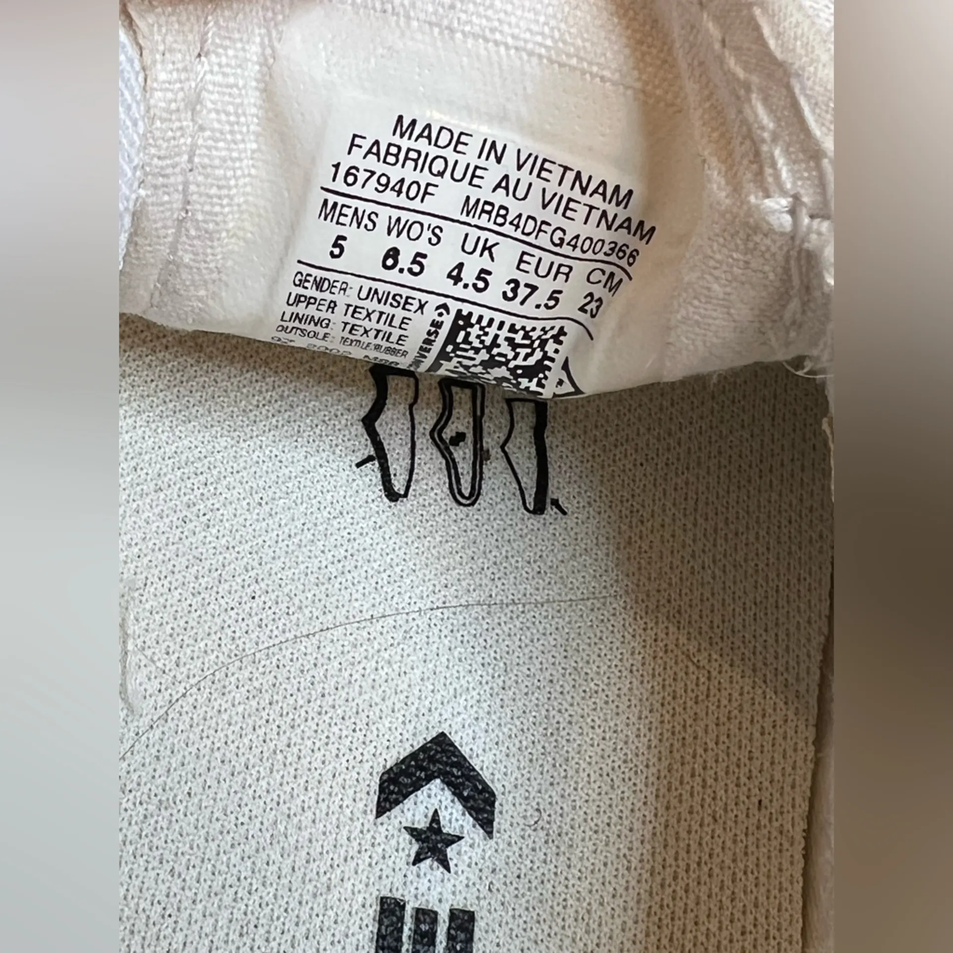 Converse Chuck Taylor All Star Double Gore Slip On Sneaker Shoes White Size 6.5 - Image 6