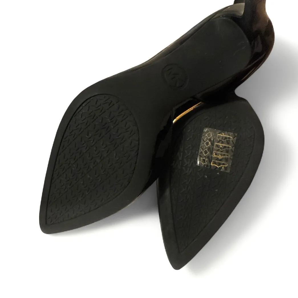 Michael Michael Kors Lucille Flex D’Orsay Heels Black Patent Leather Size 5.5 - Image 5