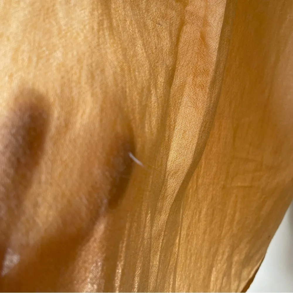 Theory Minimalist Linen Blend Farm Core Button Front Collared Summer Shirt S - Image 10