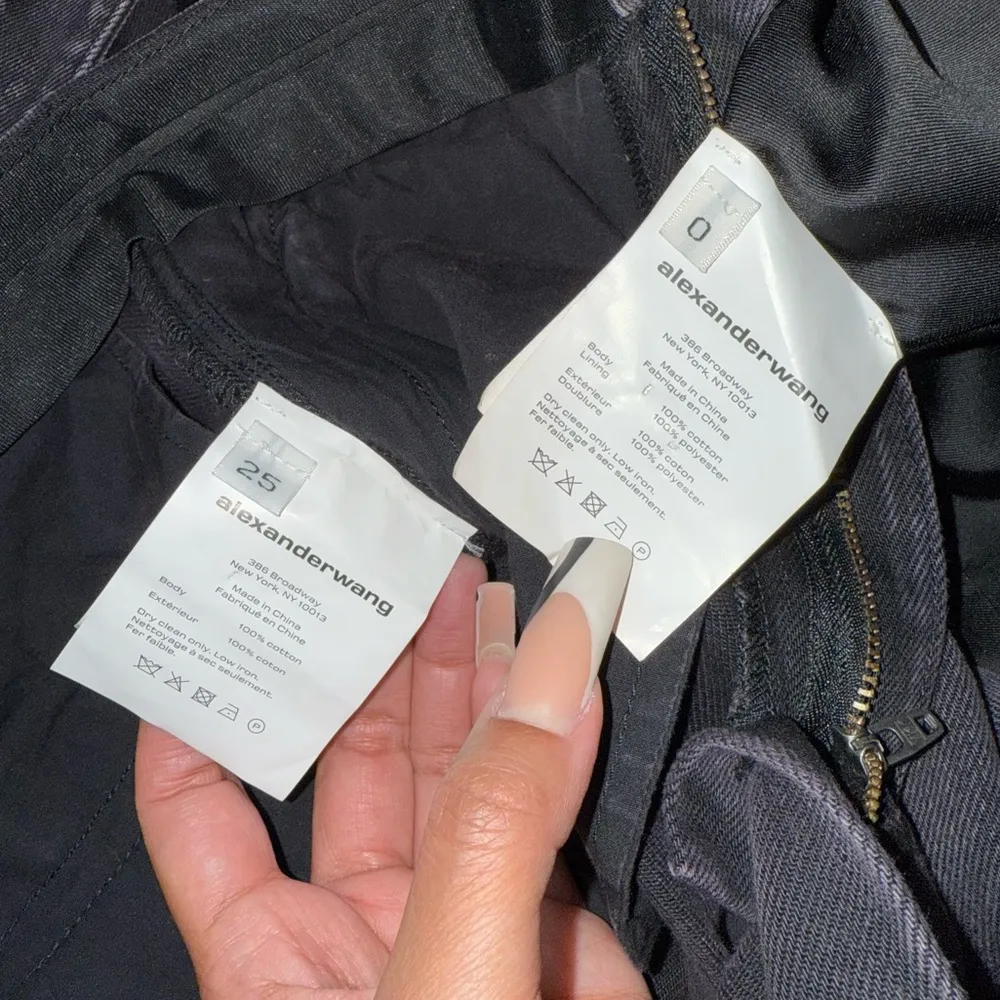 New Alexander Wang Self Belt Classic Boxy Blazer and High Waisted Slim Flare Set - Image 16