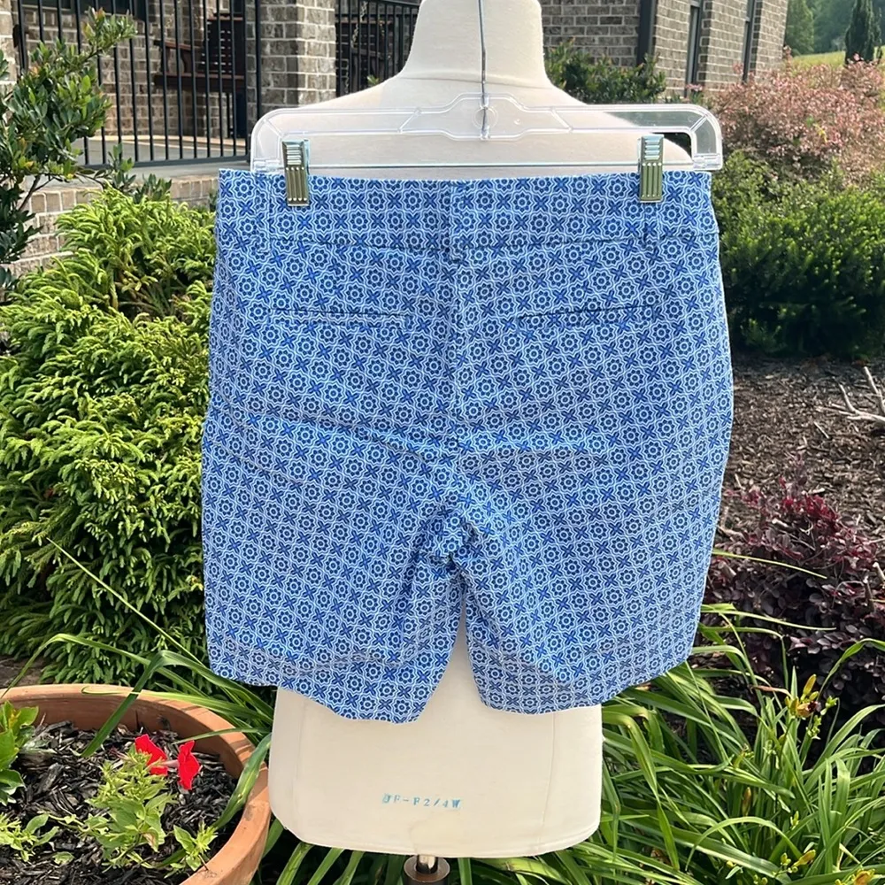 Blue Print Chino Shorts Modest Length Size 2 - Image 9
