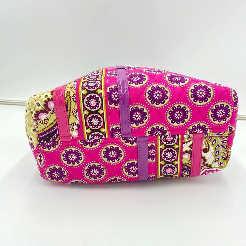 Vera Bradley Very Berry Purple Paisley Over Shoulder Purse Retro Y2K - Image 7