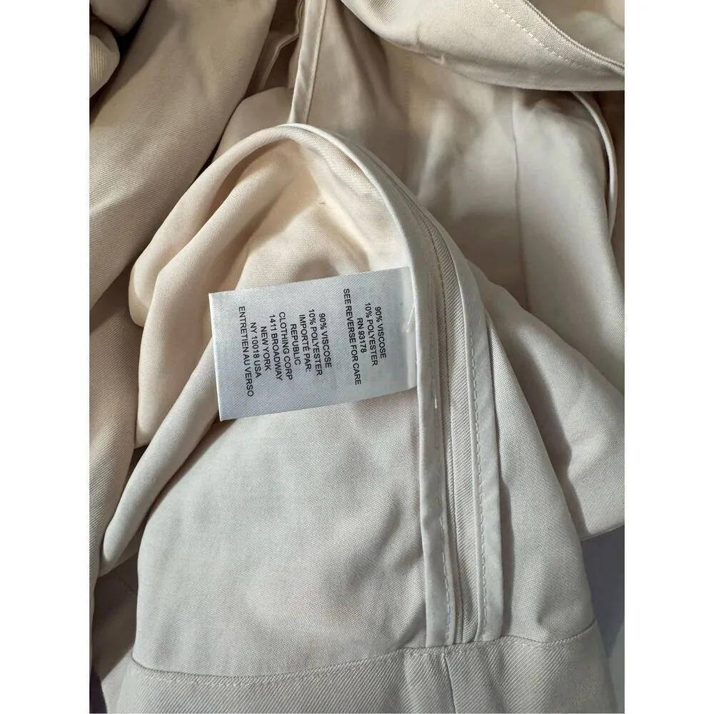 Truth by republic open front trench lightweight drape jackets size small Tan - Image 8