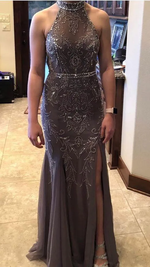 Camille La Vie Prom Dress Grey - Image 2