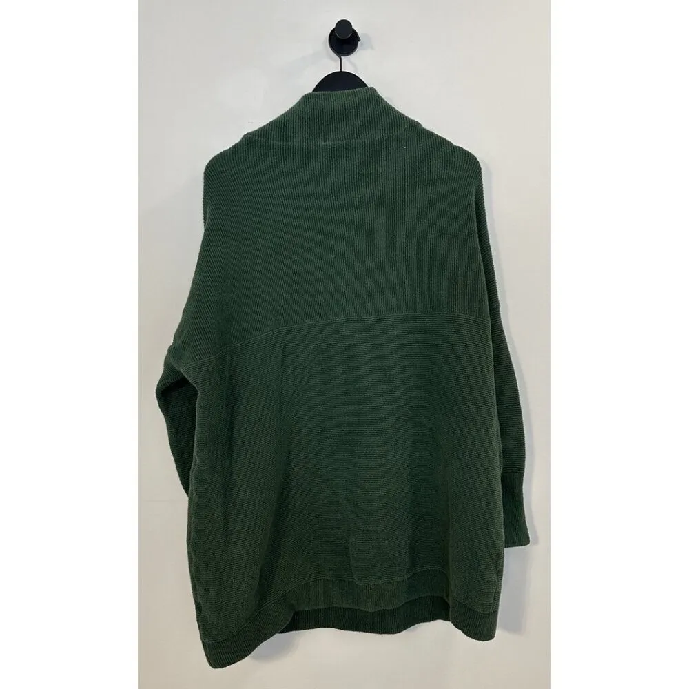 FREE PEOPLE Ottoman Slouchy Tunic Sweater Dress in Aged Pine Size Large - Image 4