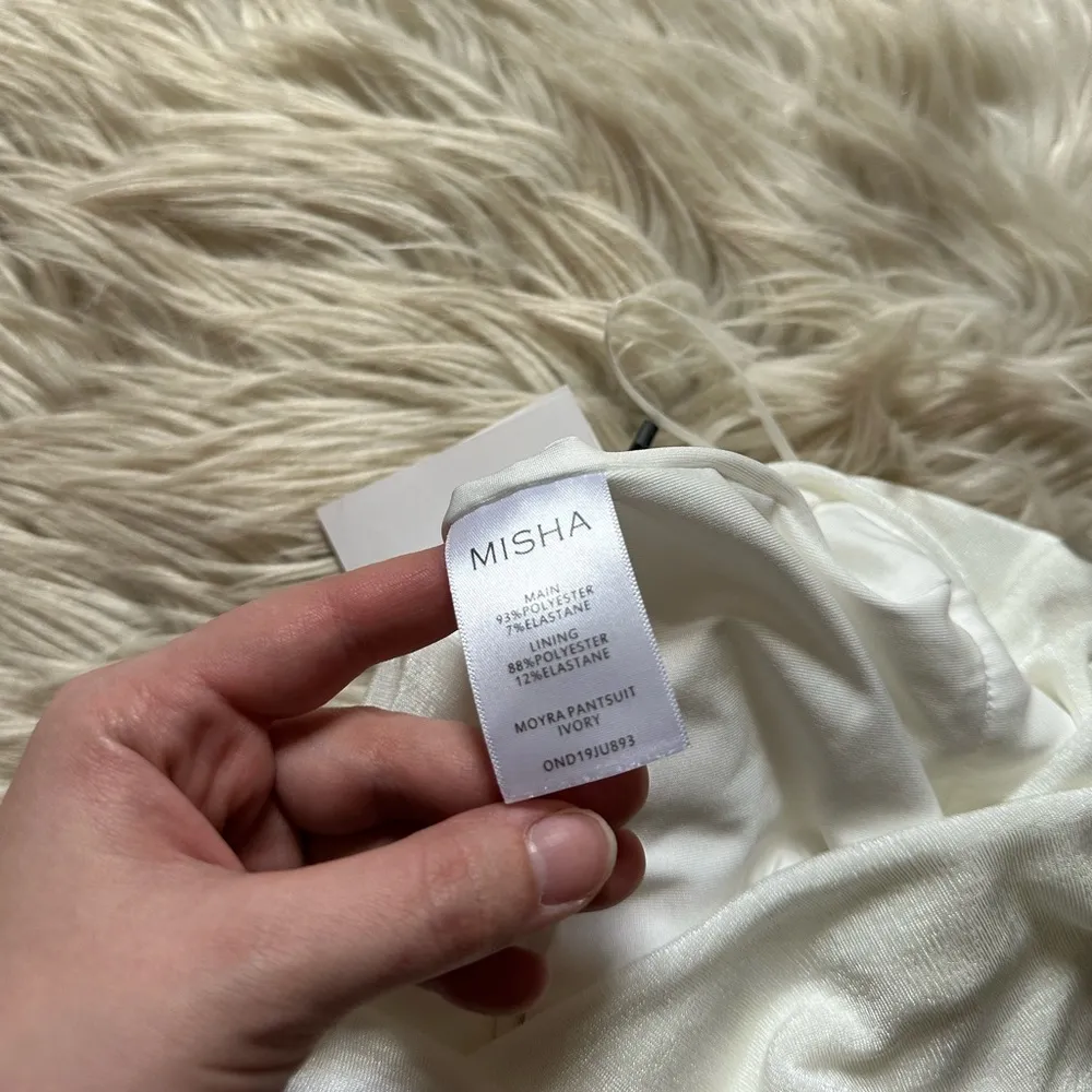 MISHA Moria Pantsuit In Ivory White Size 0 - Image 8