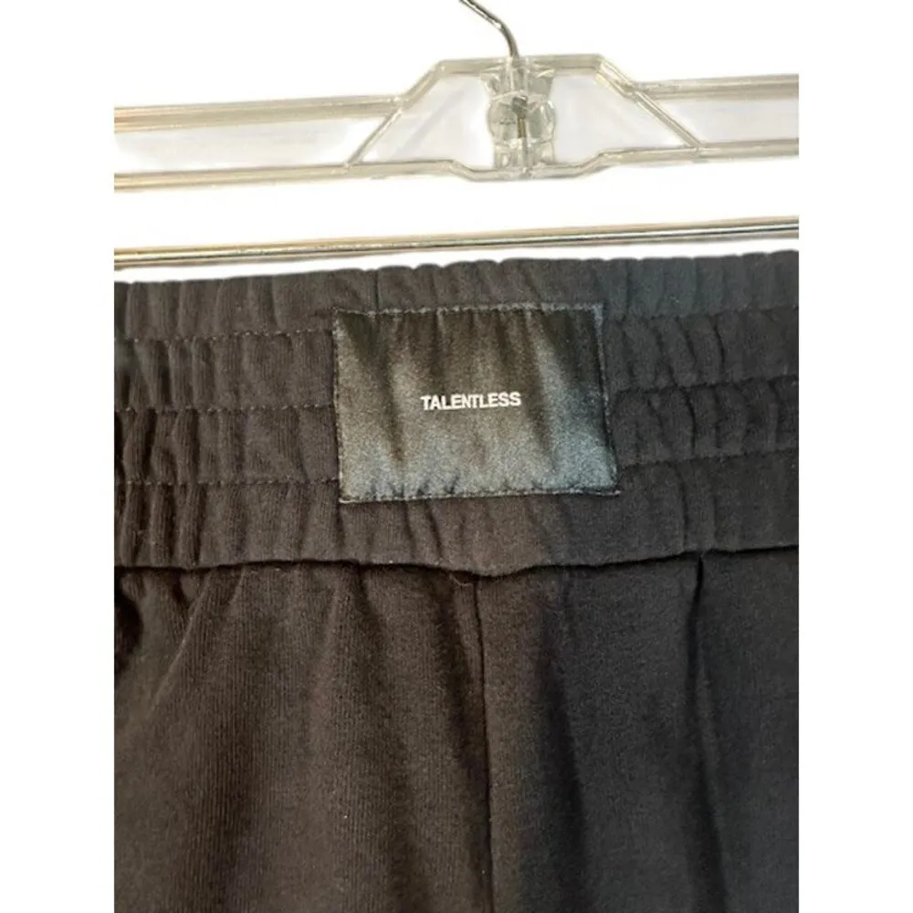 Talentless Black Elastic Waist Boxer Shorts Cotton Women Sz M - Image 4