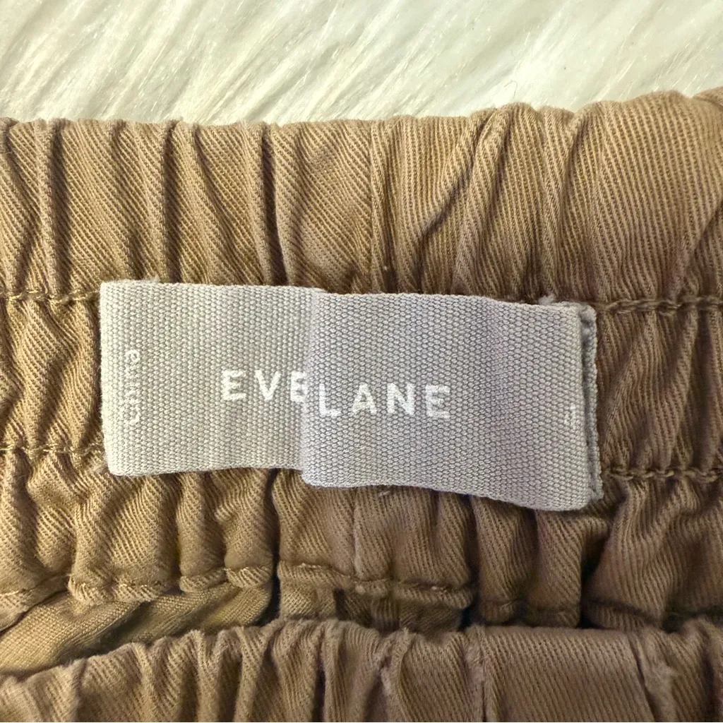 Everlane Women’s Easy Pants Khaki Brown Elastic Waist Tapered Size 6 - Image 7