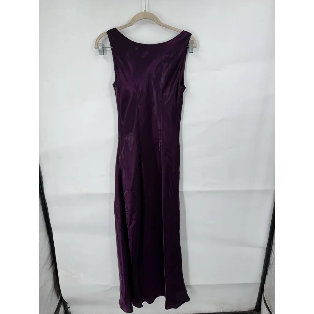 Alex Evenings Maxi Dress Women 6 Purple Mother Of The Bride Wedding Guest Glam - Image 2