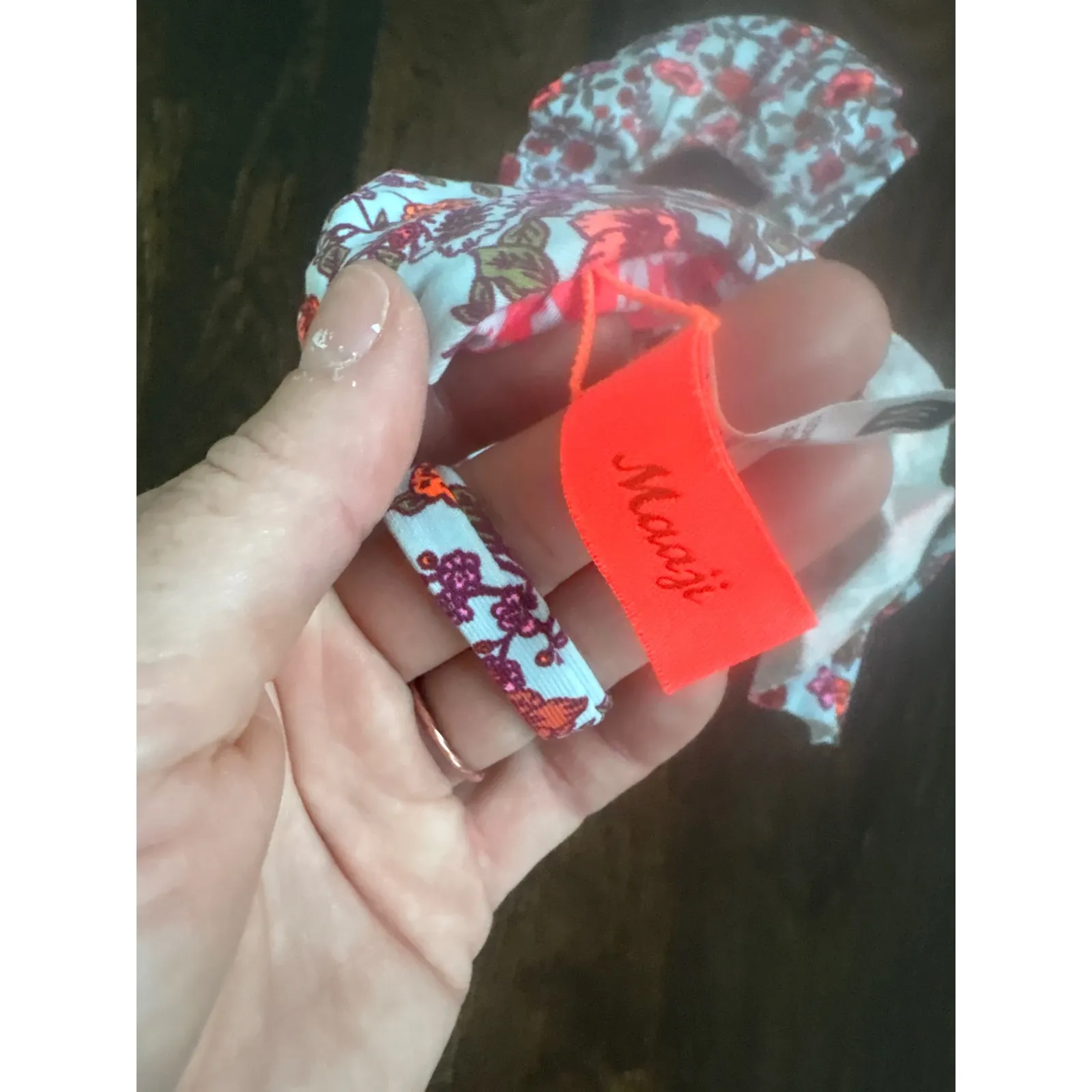 Maaji Joy Follows Reversible Ruffle Bikini Set Size Medium‎ - Image 6