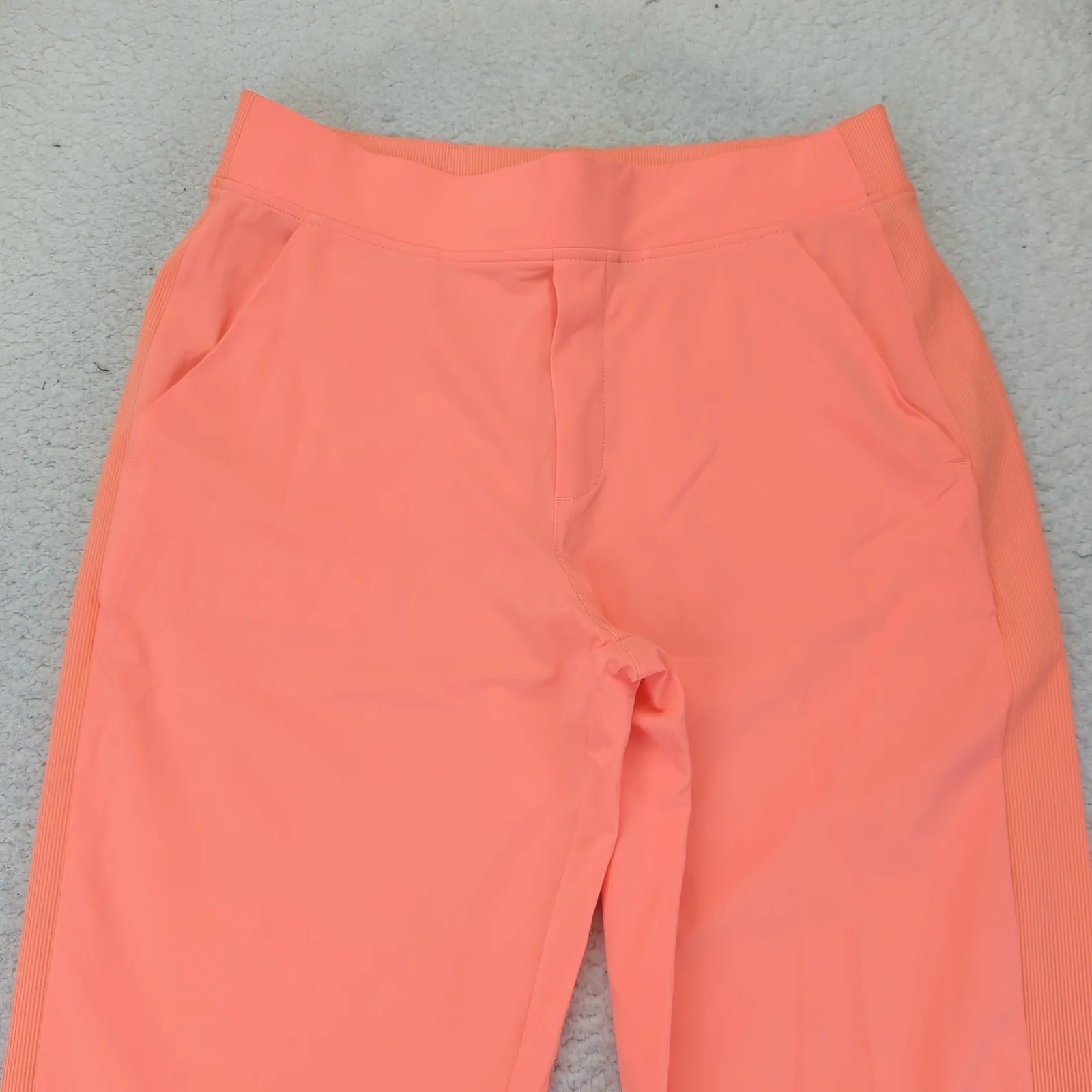 ATHLETA Brooklyn Mid Rise Ankle Pant Coral Orange Womens 10 Active Casual 198671 - Image 3
