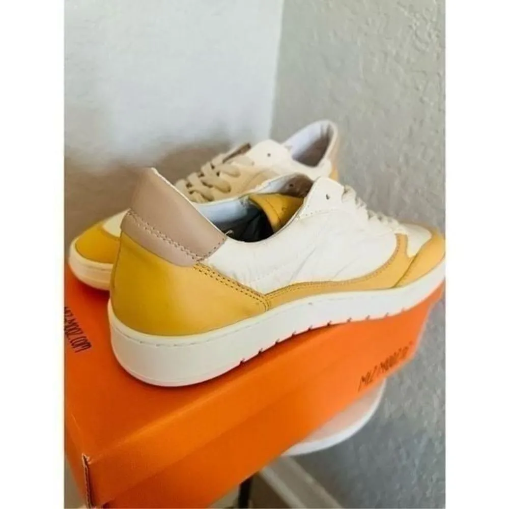 Miz Mooz Veronica Leather Sneaker Lightweight Yellow/White‎ Size 10 Euro 41, NWT - Image 3