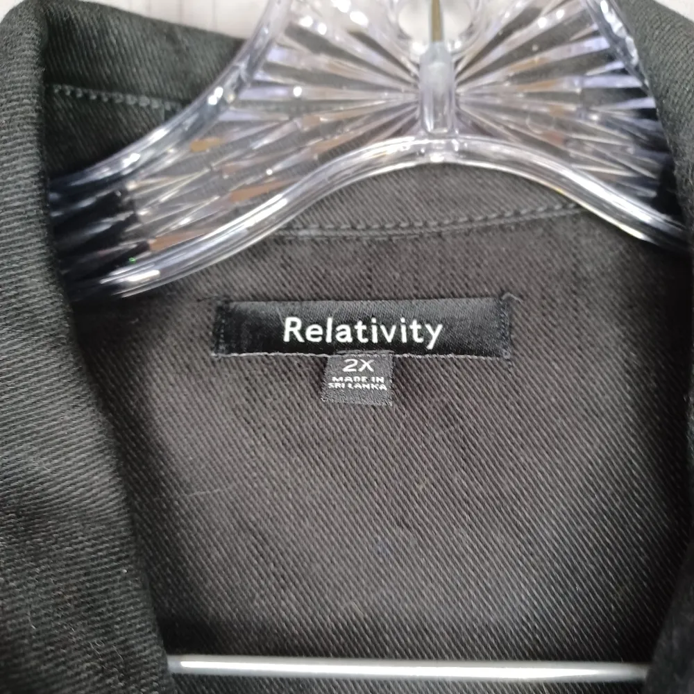 Relativity  Black Denim Jacket - Image 2
