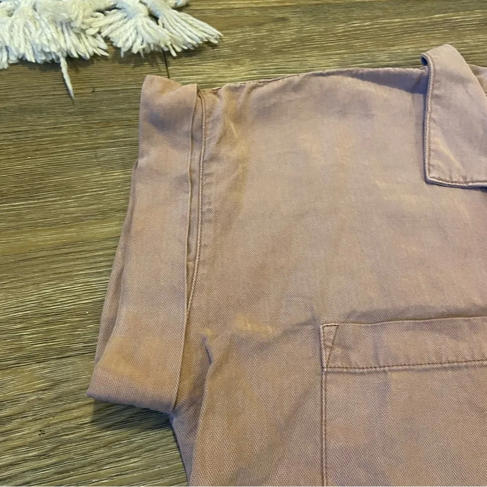 Altar'd State Casual Button Dusty Rose Shirt - Image 3