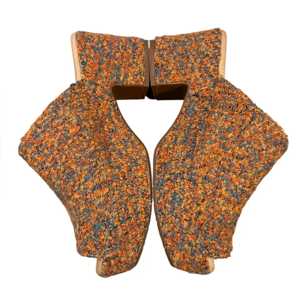 Chocolat Blu Gwyn Tweed Clog in Rust size 8.5 - Image 3