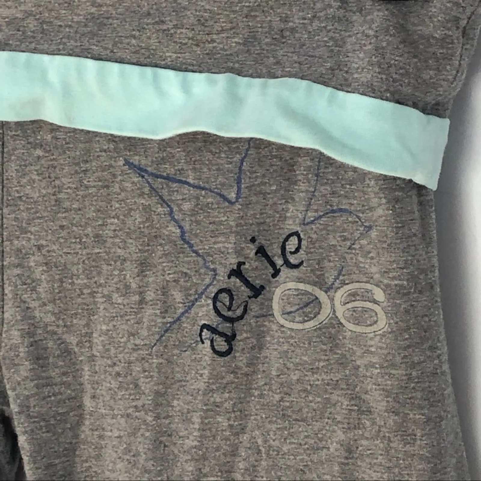 Aerie Yoga Capri Pants Small Wide Leg Cropped Roll-Down Waist Lounge - Image 5