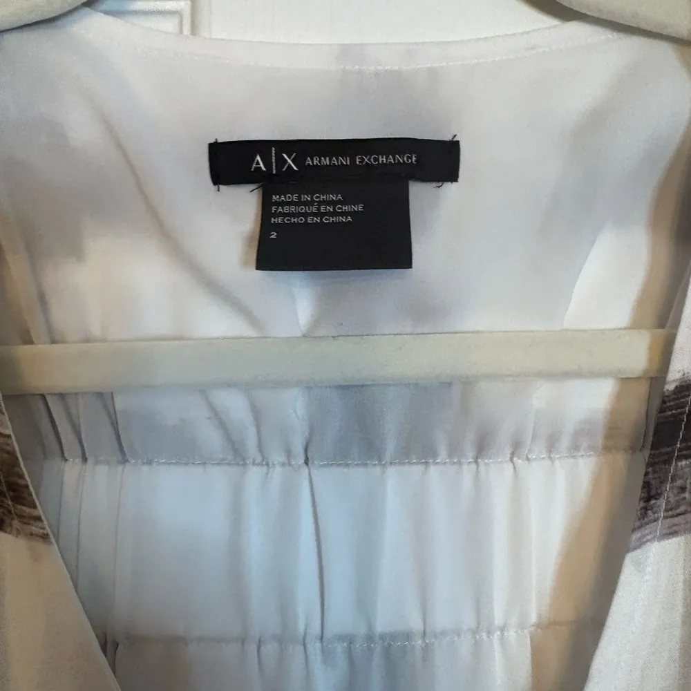 Armani Exchange Black and White Racerback Romper size 2 - Image 4