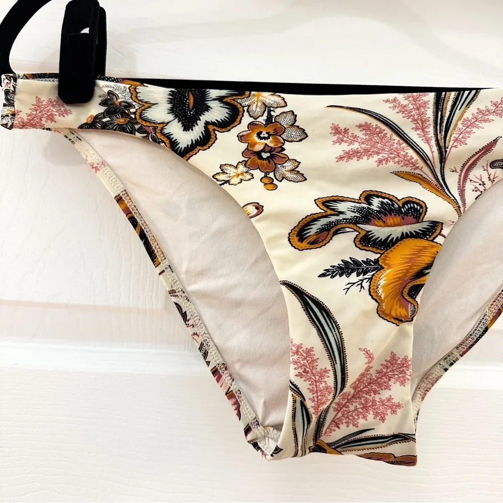 Zimmerman Ivory Cream Tropical Floral Bikini Bottom sz 3 10/12 - Image 2