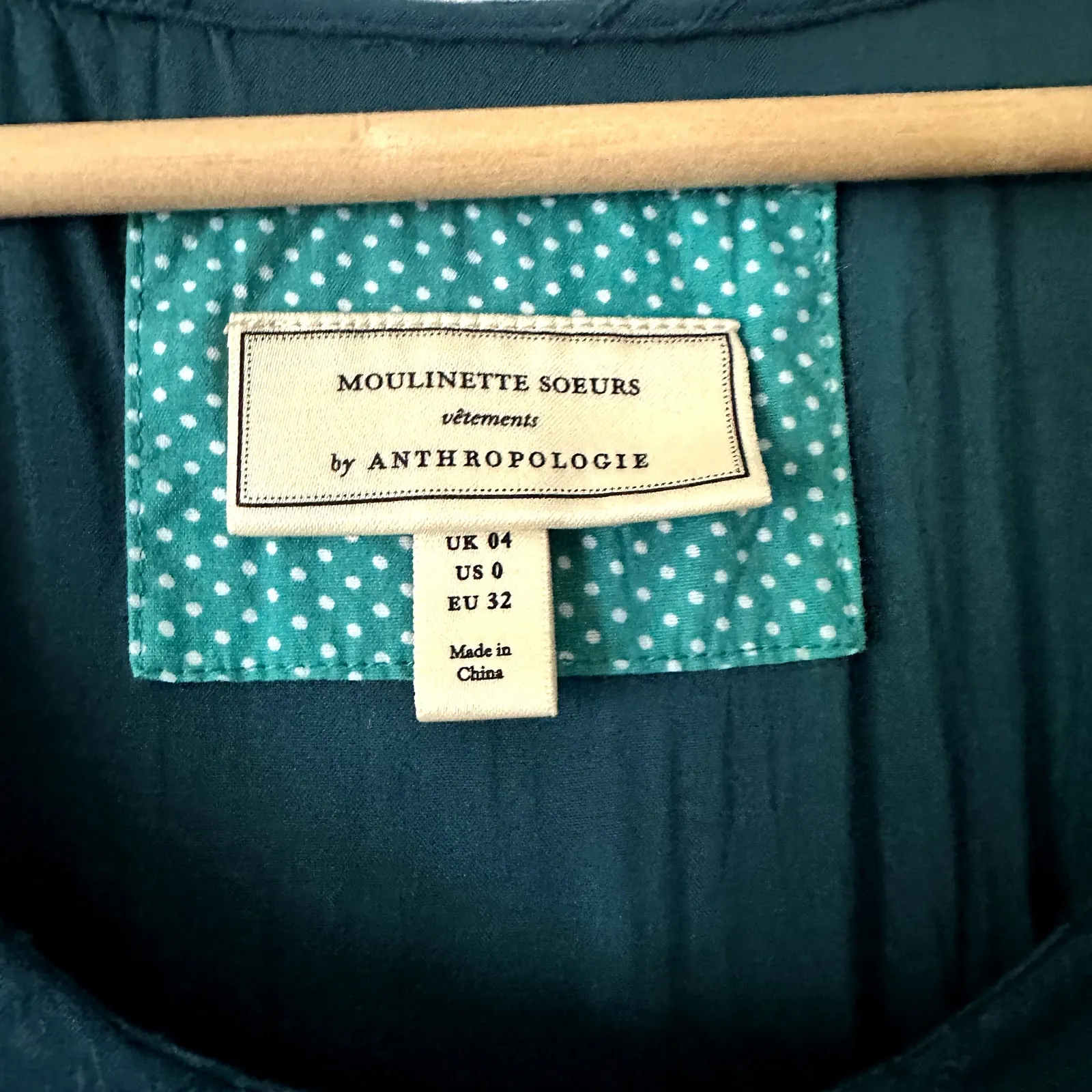 Moulinette Soeurs Anthropologie Guinevere Maxi Dress Sz 0 Blue - Image 4