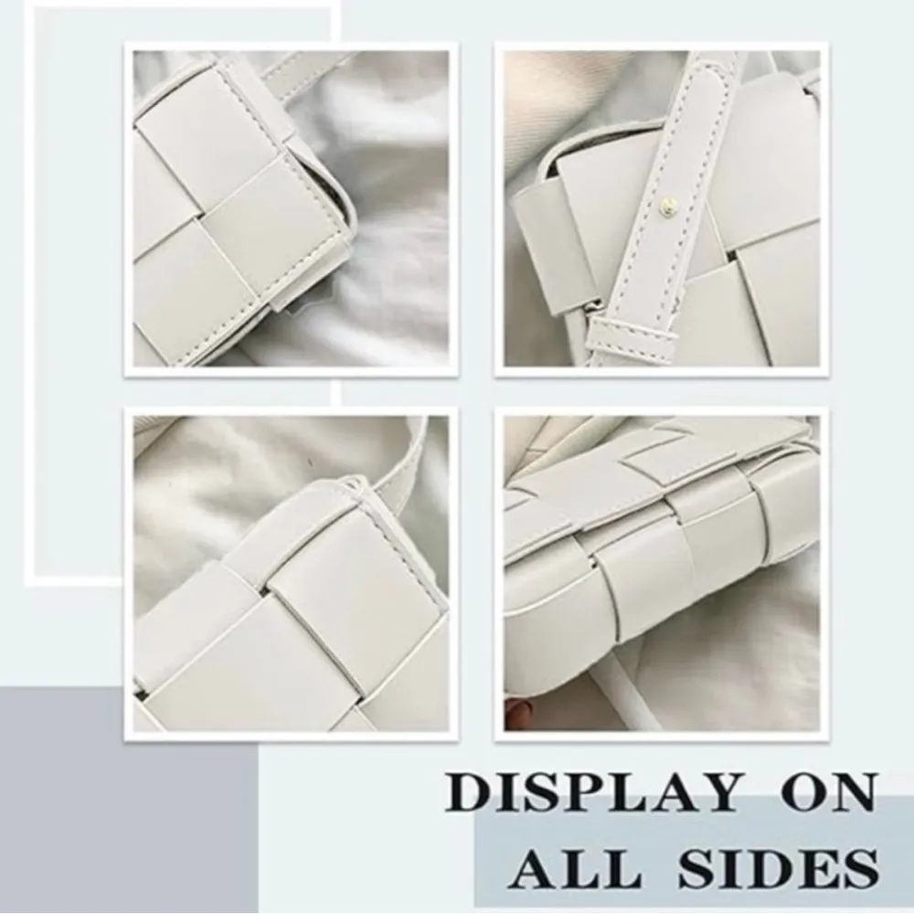 New!White Vegan Leather Purse Crossbody Shoulder Sling Bag Belt Waist Fa… - Image 3