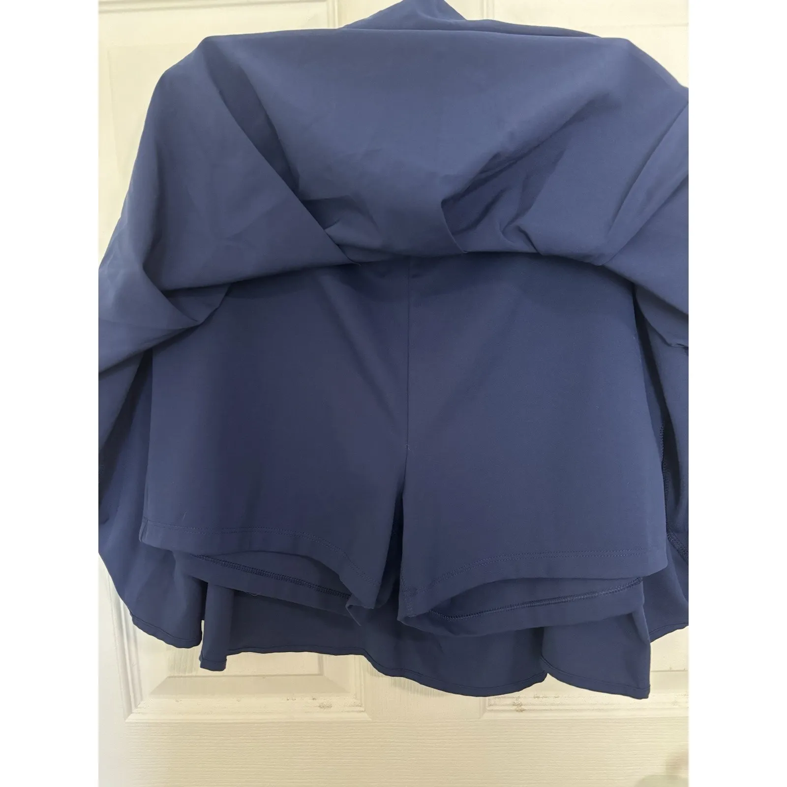 J Crew Navy Blue Pleated Athletic Skort Size Large Pickleball Preppy Golf Tennis - Image 5