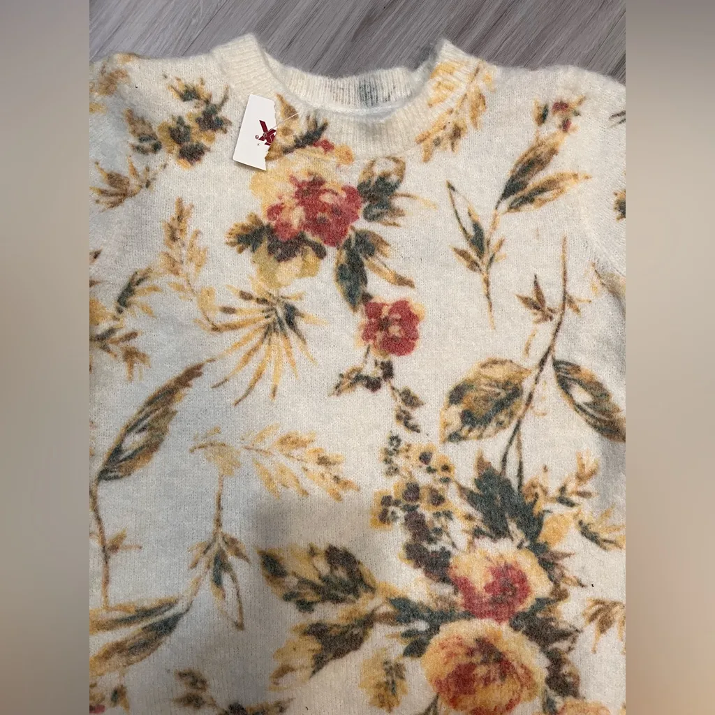 Joie Cream Floral‎ Sweater - Image 5