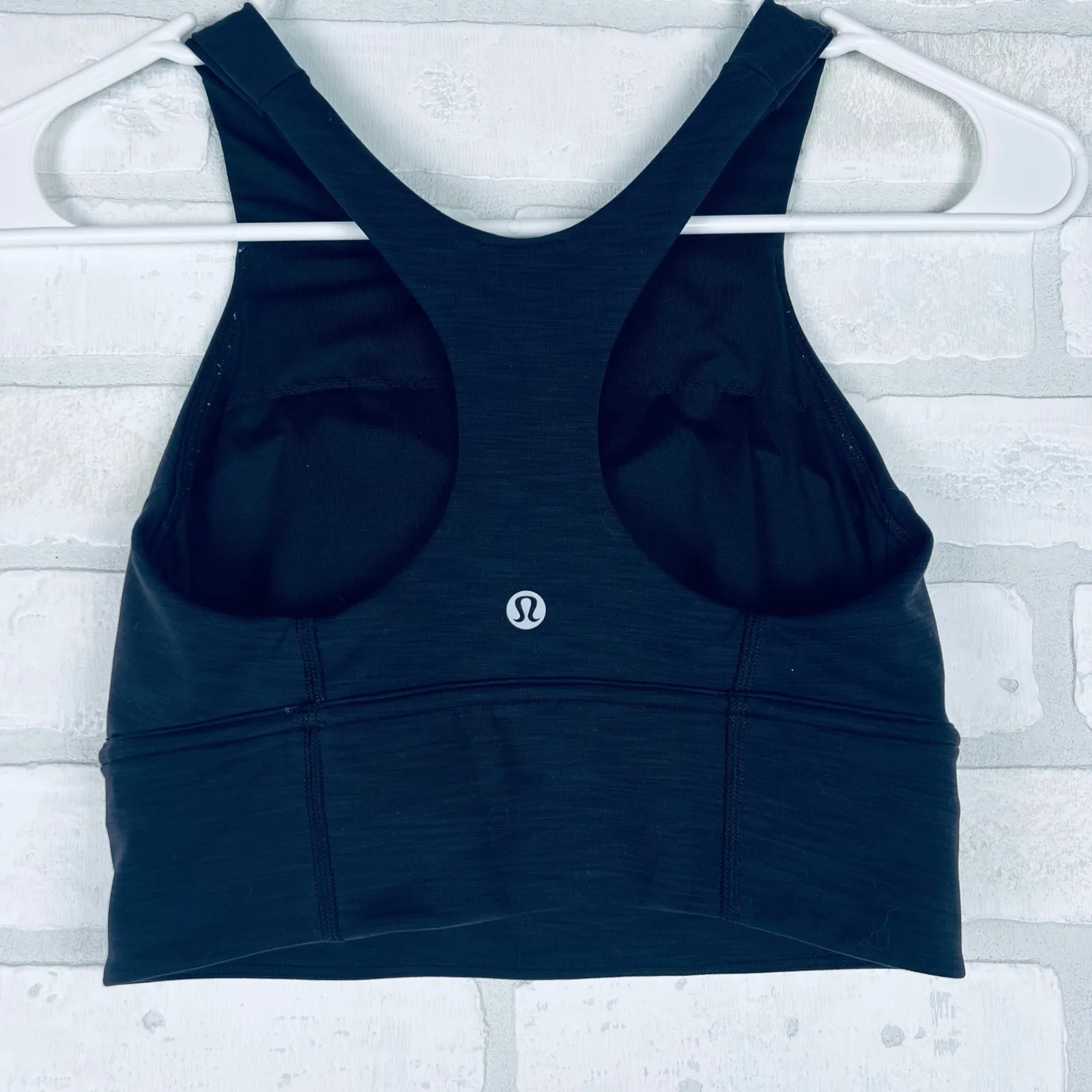 Lululemon Wunder Train‎ Long Line Bra Black Size 4 - Image 9