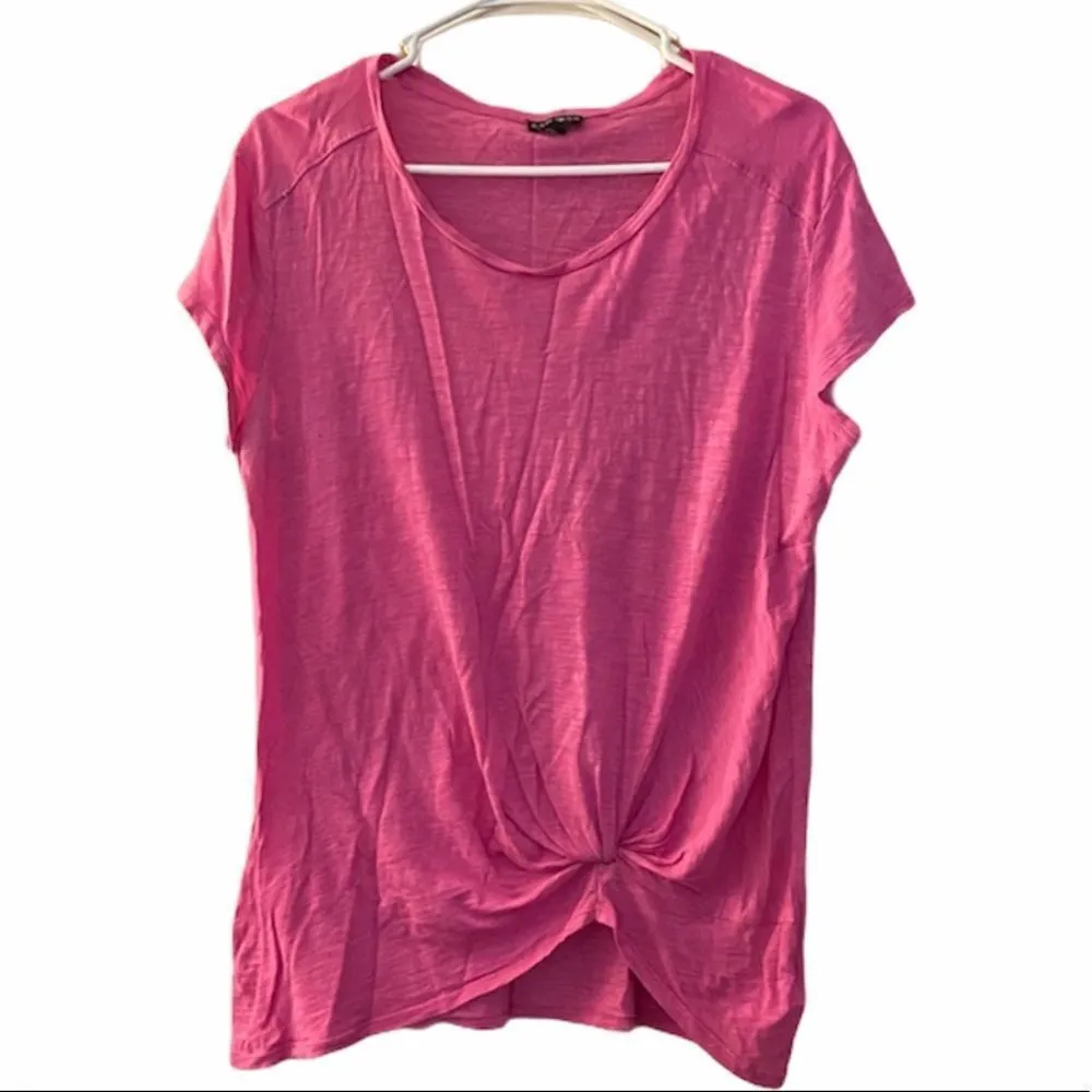 EXPRESS ✨ 
Women's Pink Knot Front Slub Knit Tee✨ - Image 2