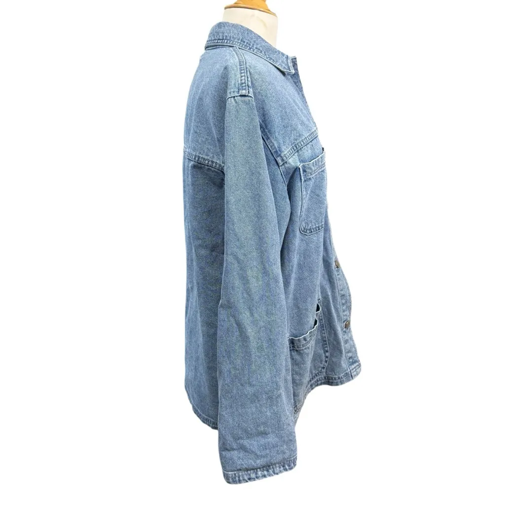 Gianni Bini Denim Jacket Size L Blue - Image 4