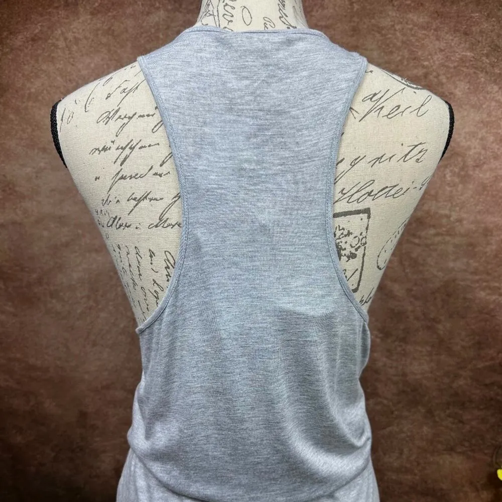 Soft Joie Bond B Sleeveless Jersey Mini Dress Heather Grey/Porcelain M Gray Size M - Image 12