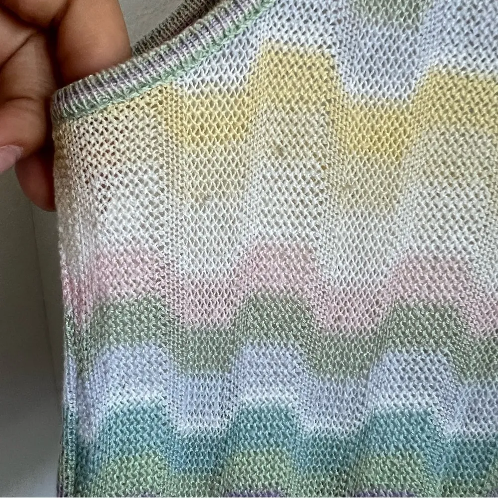 Vintage Mary Jane Marcasiano Studio Pastel Tank Top Shirt Small - Image 3