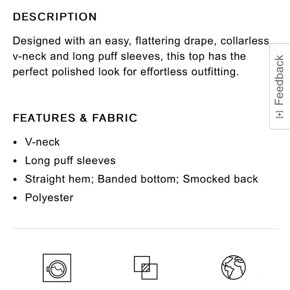 Express XL Printed Puff Sleeve V-Neck Top - Image 13