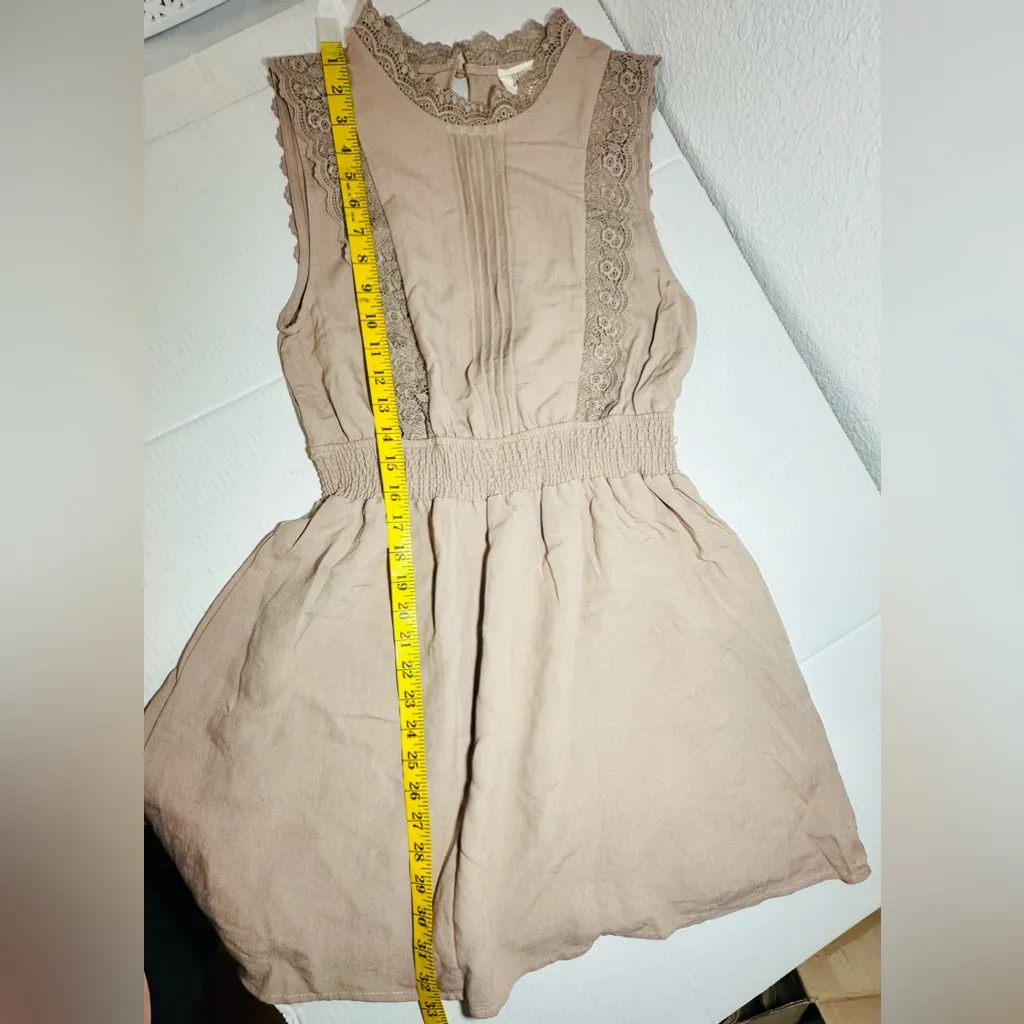 Sweet‎ Wanderer Women’s Brown Sleeveless Midi Elastic Waist Dress in Size L NEW - Image 6