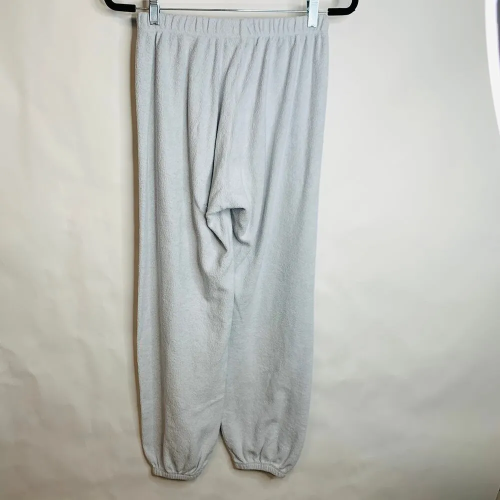 Wildfox Pale Blue Fleece Joggers Sweatpants Loungewear Sz Medium - Image 6