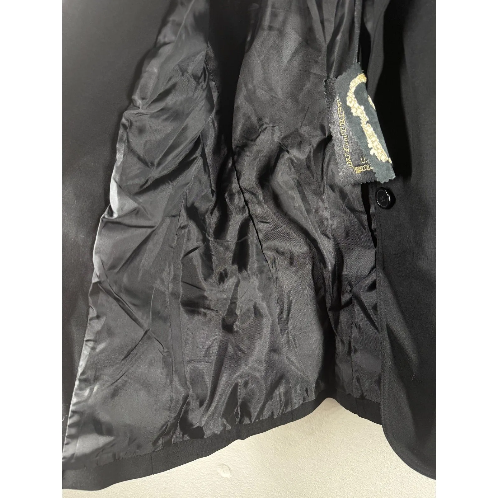 NWT My Tribe Womens Black Blazer Jacket Sz L Career Professional Old Money Size L - Image 4