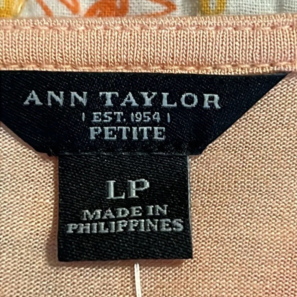 Ann Taylor Petite size LP layered peach tank top sleeveless lined casual or work - Image 8