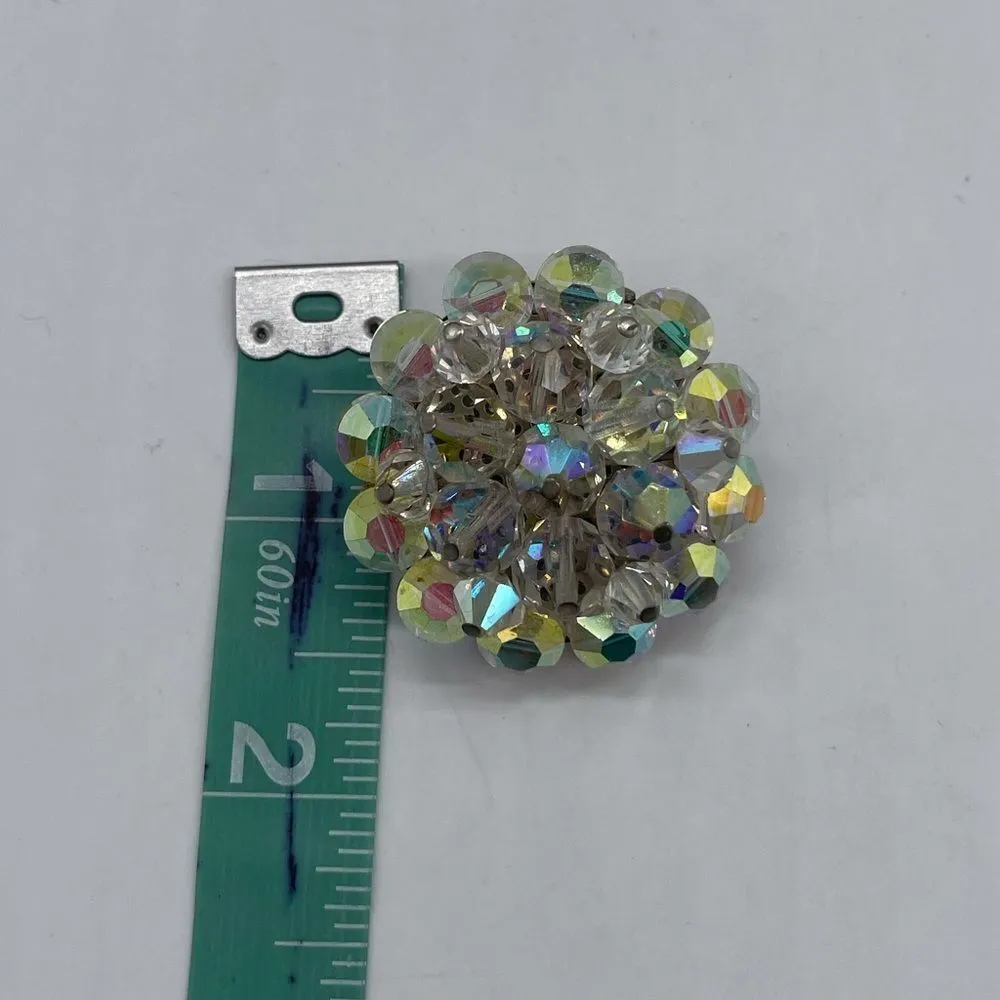 Aurora Borealis Crystal Broach White - Image 3