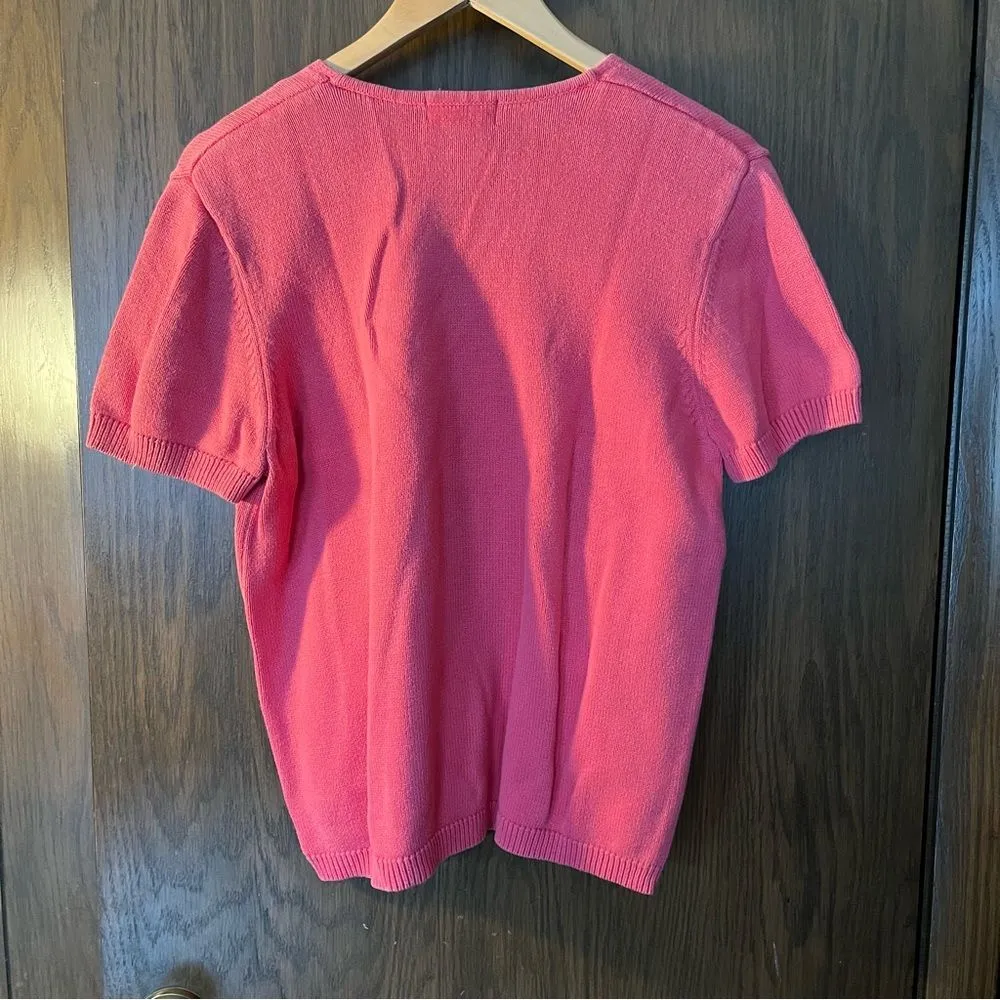 Eddie Bauer Pink Cotton Sweater - Image 3