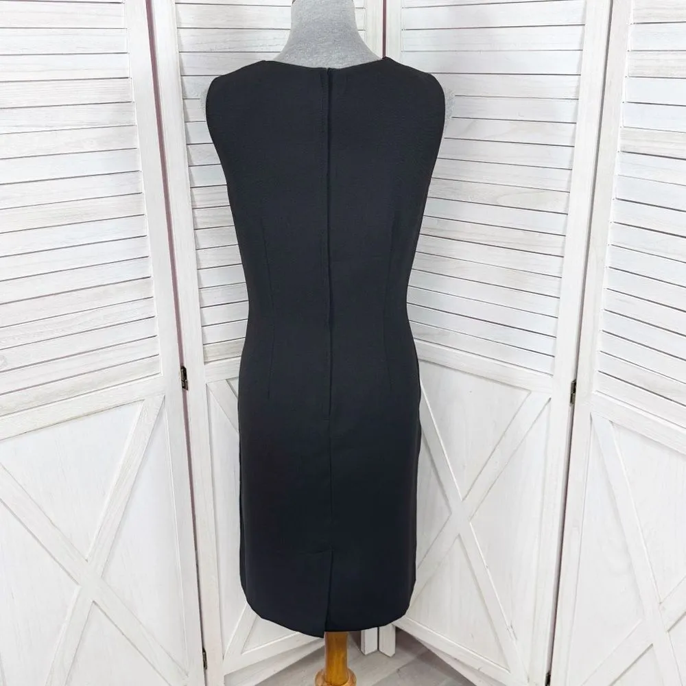 Plaza South Sleeveless Sheath Dress‎ Black Size 10 Career Office - Image 4