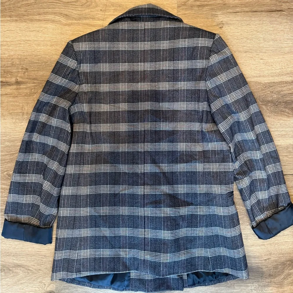 Banana Republic Double Breasted Plaid Blazer - Image 8