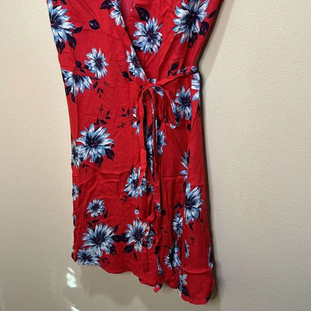 Yumi Kim Soho Mixer Floral Wrap Dress - Finders Keepers Red Size XS - Image 4