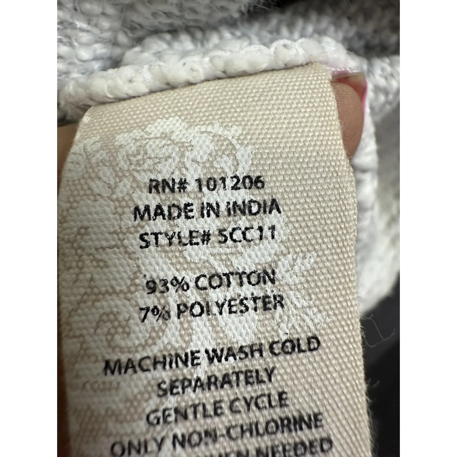 Soft Surroundings‎ Sweater Womens 2XL Light Gray Cowl Neck Drawstring Pullover - Image 7