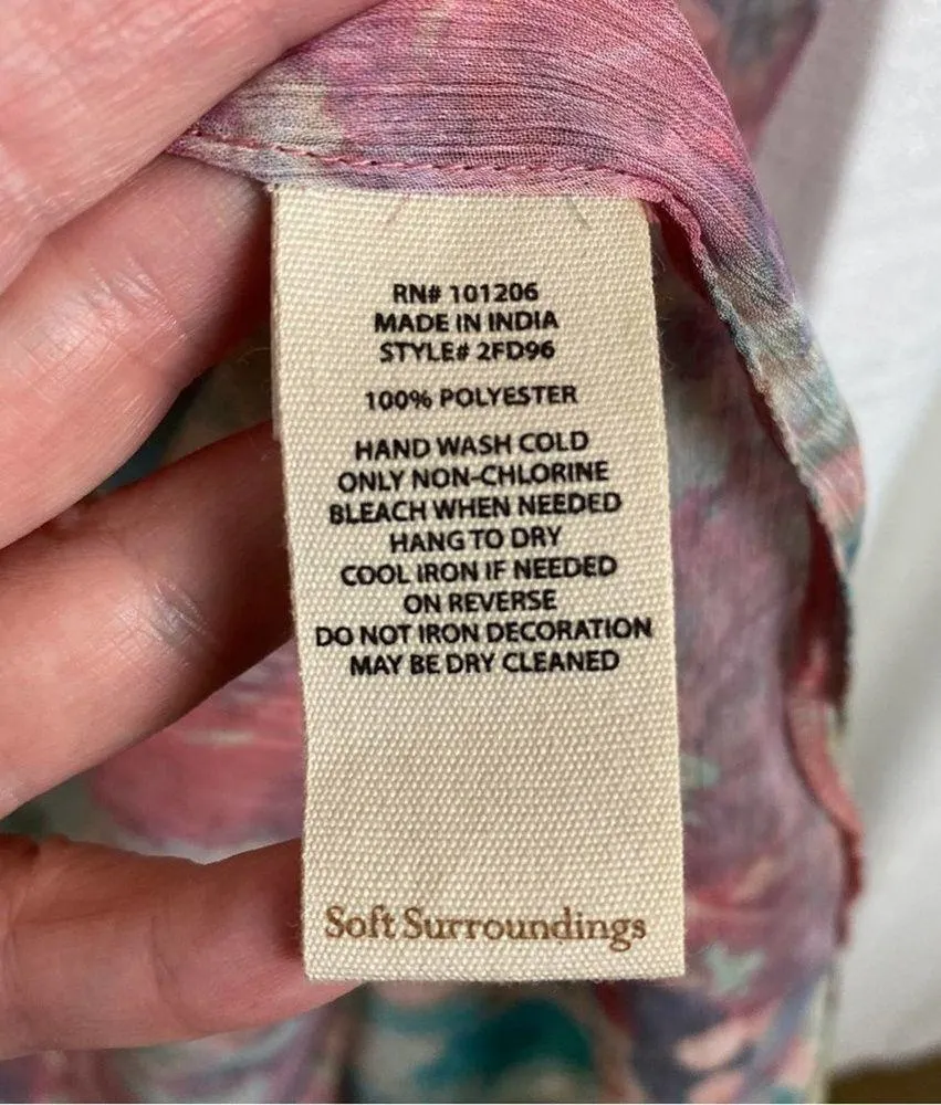 Soft Surroundings Peach Nectar Primavera Topper Sz.S NWT - Image 14